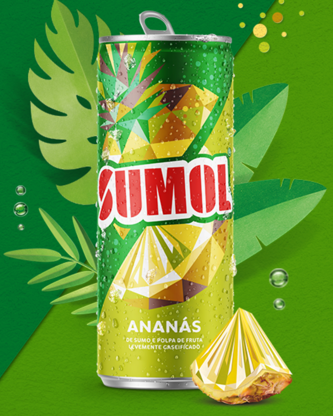 REFRIGERANTE COM GÁS SUMOL ANANAS LATA