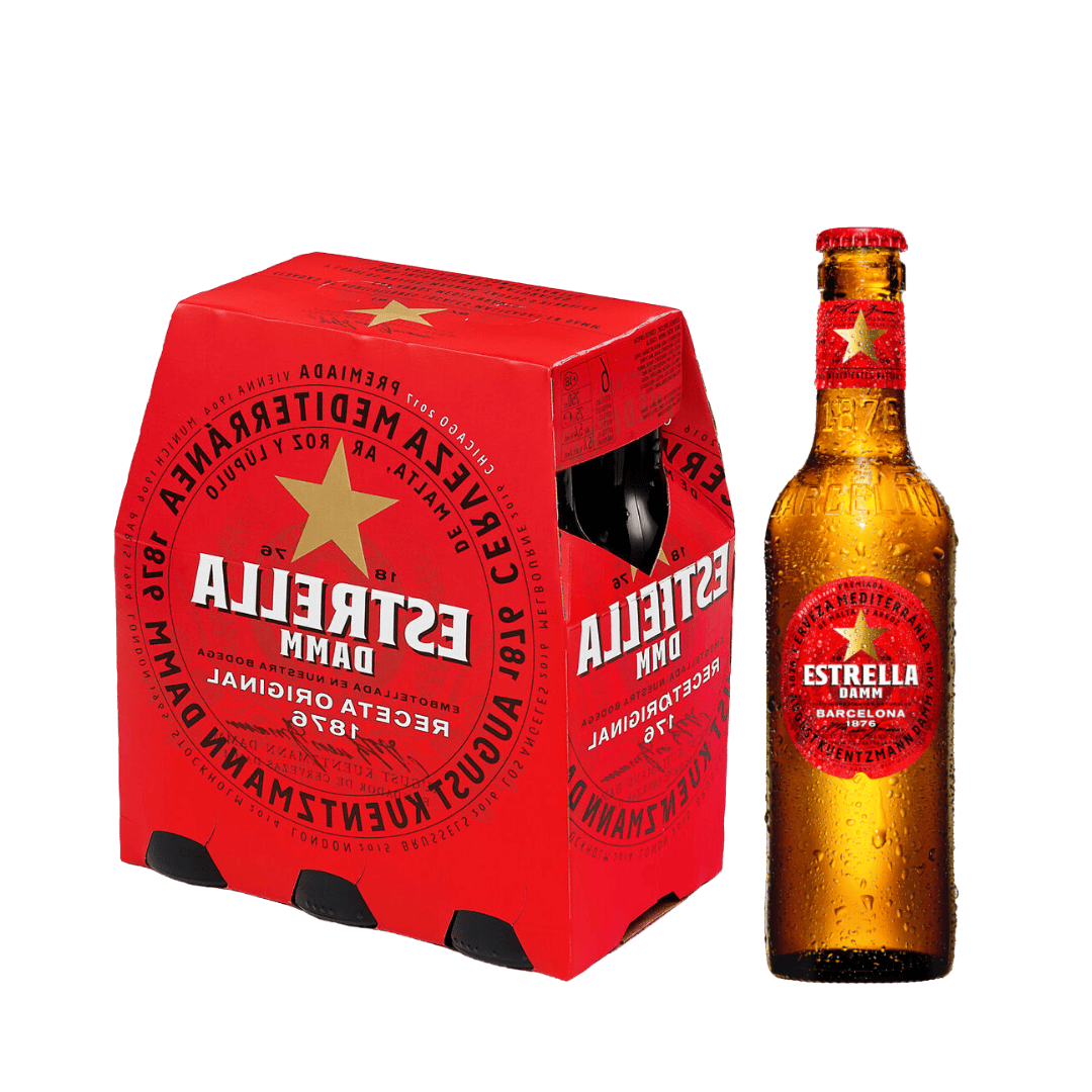 ESTRELLA DAMM 6 UNIDADES 250ML