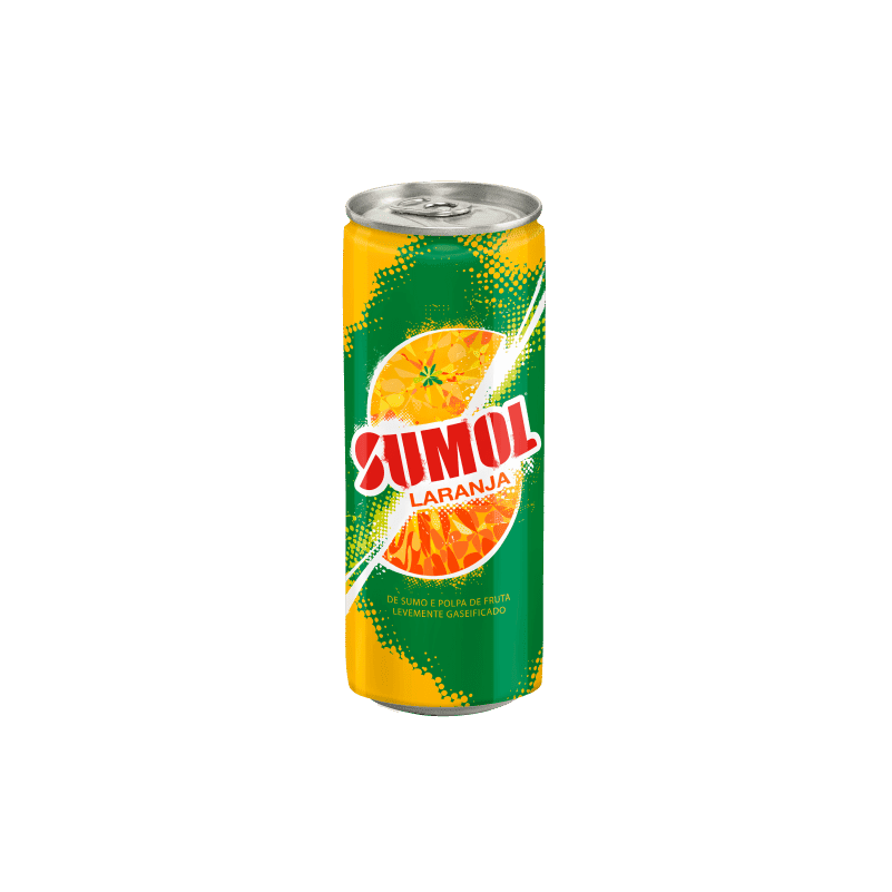 REFRIGERANTE COM GÁS SUMOL LARANJA LATA