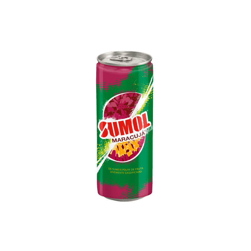 REFRIGERANTE COM GÁS SUMOL MARACUJÁ LATA