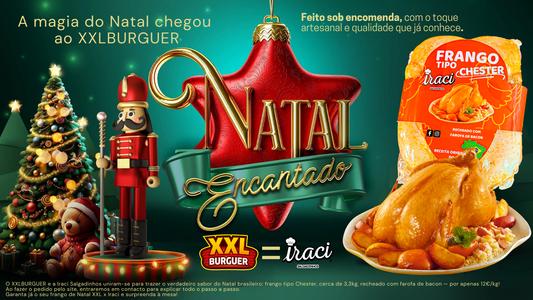 Parceria de Natal XXL Burger & Iraci Salgadinhos: Sabor, Alegria e Tradição à Sua Mesa!