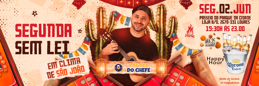 Segunda Sem Lei está de volta ao XXL BURGUER com o clima do verão e o Pagode do Chefe!