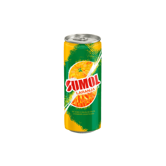 REFRIGERANTE COM GÁS SUMOL LARANJA LATA