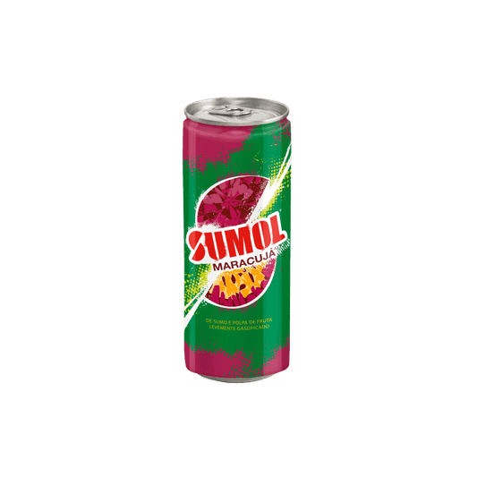 REFRIGERANTE COM GÁS SUMOL MARACUJÁ LATA